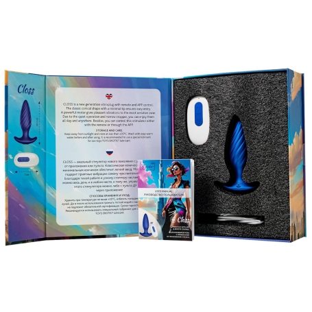Анальная вибровтулка Closs Leroina