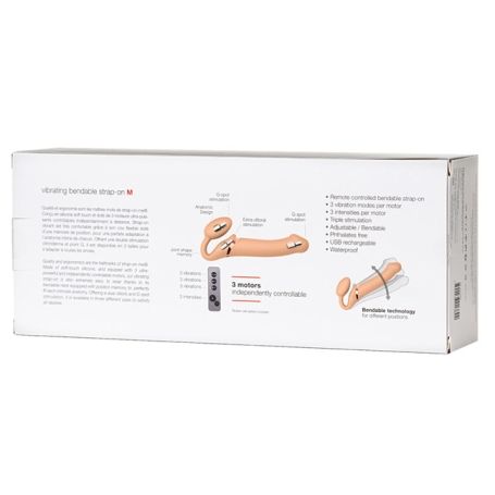 Страпон безремневой Vibrating Strap-on-me M
